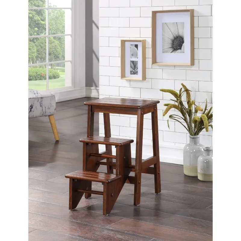 

Boraam Niko 24in. Folding 3-Step Wood Stool - Cappuccino Finish