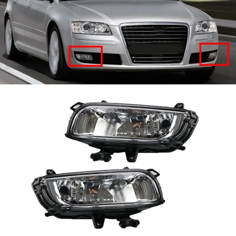 

Left Front Bumper Fog Light 4E0941699B For A8 QUATTRO A8 D3 2008-2010 Halogen Fog Lamp Light Accessories