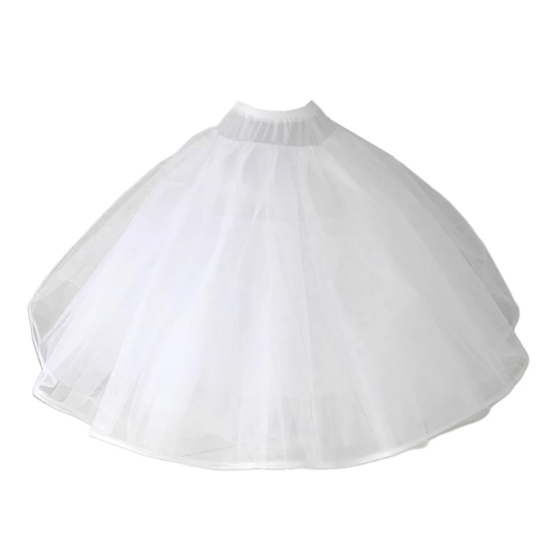 

Womens 8 Layers Tulle Ball Gown Bridal Wedding Dress Petticoat with No Rings Evening Prom Crinoline Half Slip Puffy Underskirt