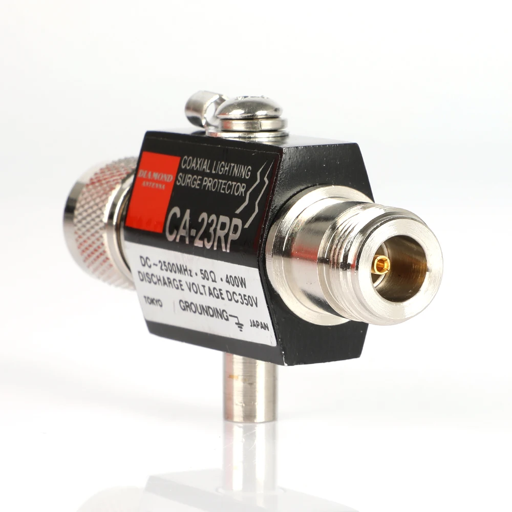 CA-23RP Lightning Arrestor for Lightning Surge Protector N Male Plug to N Female Coaxial 0-2.5GHZ 400W 50ohm N Connector
