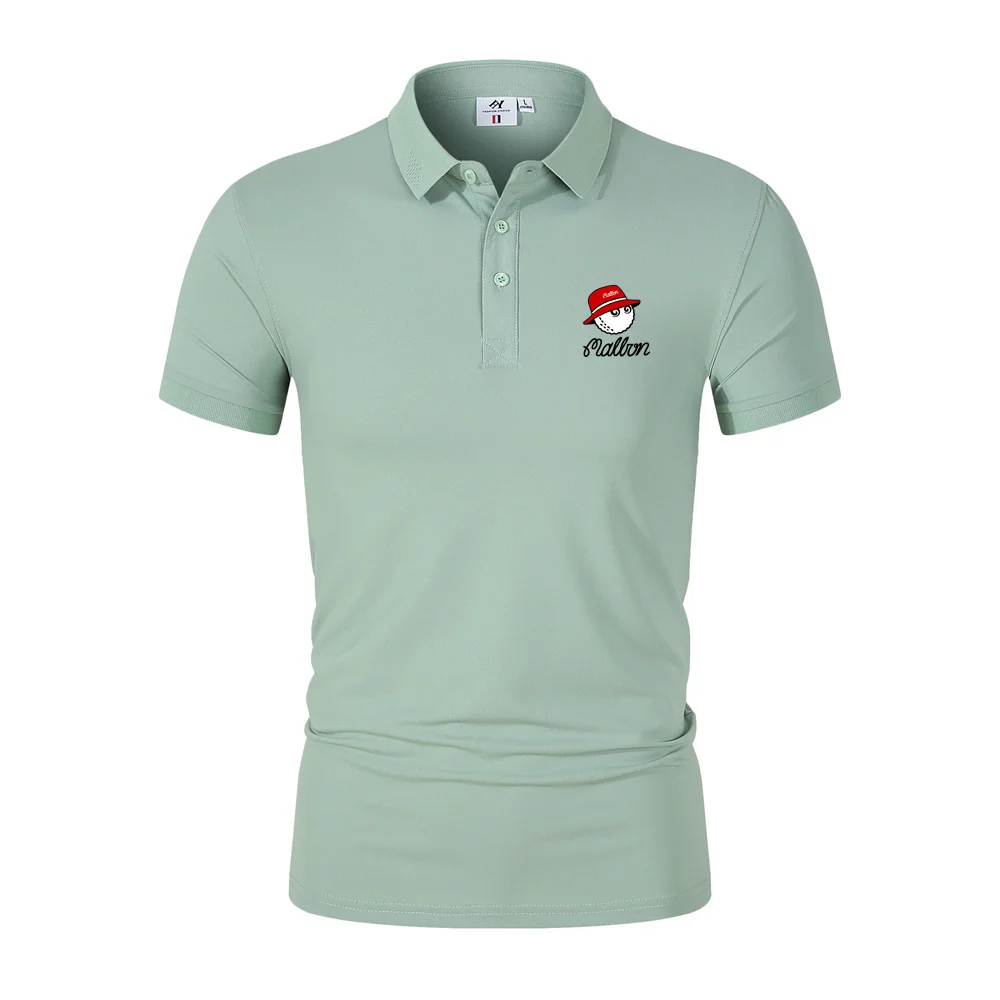 New Summer Men's and Women's T-shirts Fashion Polo Top Short Sleeve Printed Malbon Casual Sports Baseball Jersey Golf Polo Shirt