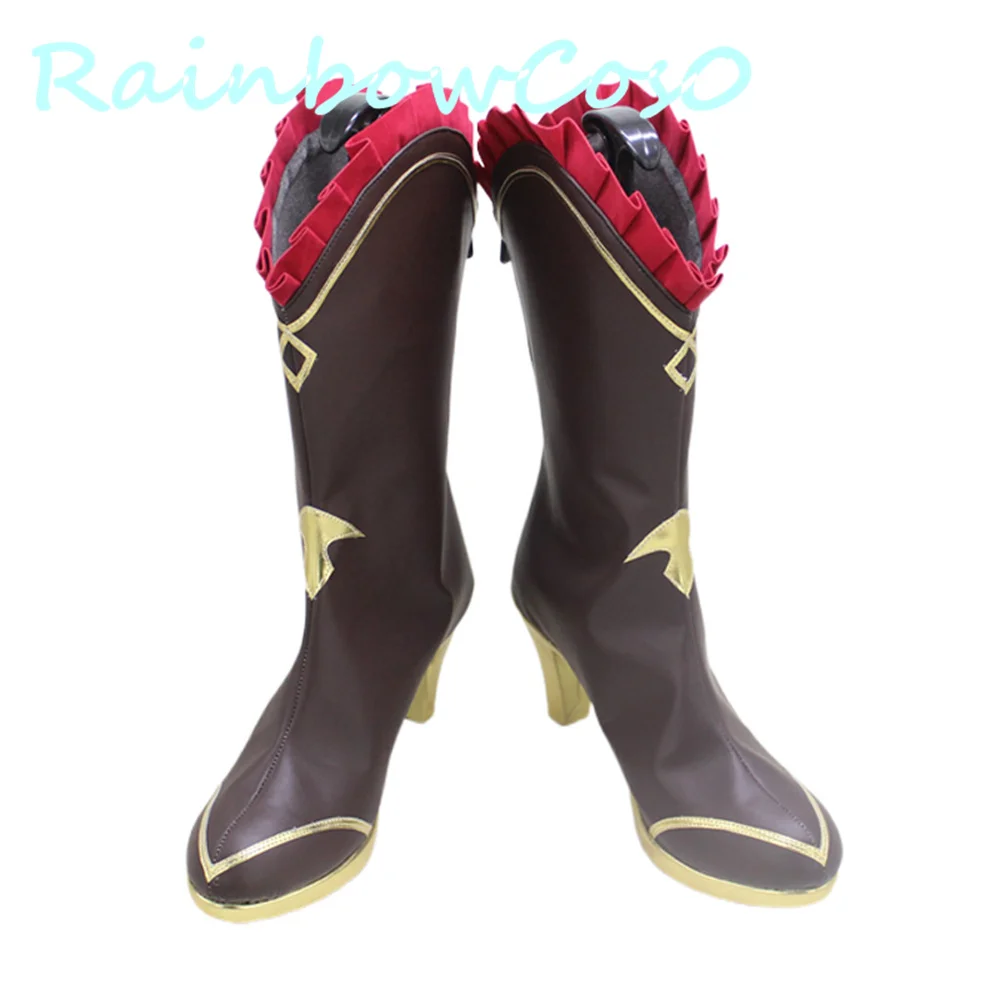 Виртуальный YouTuber Vtuber Hololive Nanashi Mumei Обувь для косплея Сапоги Игра Аниме Хэллоуин