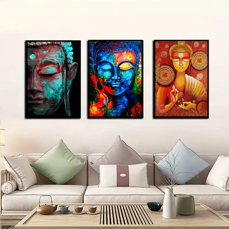 3 шт. буддистская почтовая картина будды