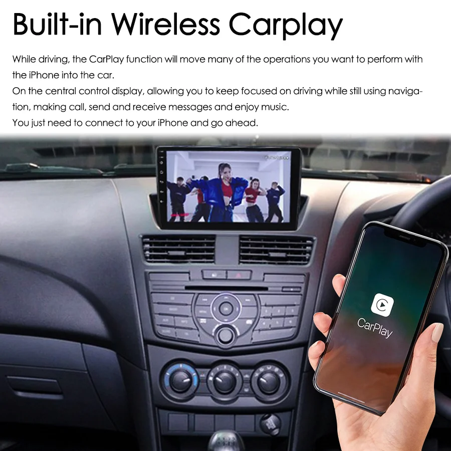 Автомагнитола 2DIN 128 ГБ GPS-навигация Android 14