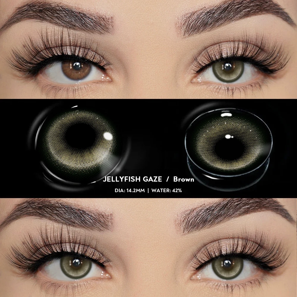 Совершенно новые цветные контактные линзы Bio-essence 1 пара цветных контактных линз