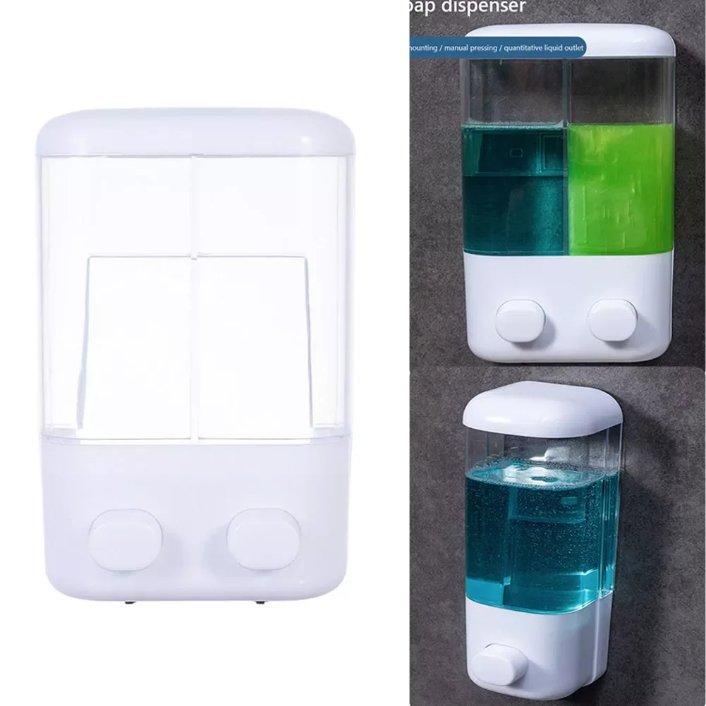 

Настенный дозатор жидкого мыла из АБС-пластика с одной/двумя головками, устройство для мытья рук из пены, бутылка для моющего средства для в...