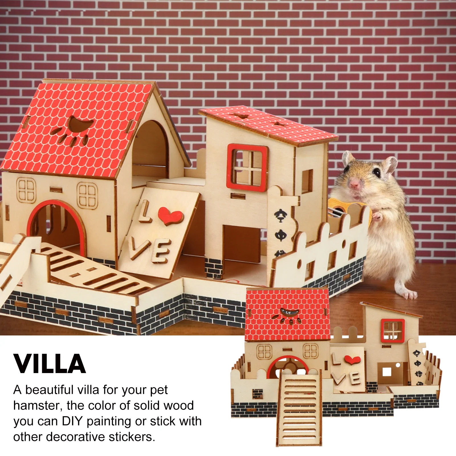 Комната для хомяка игрушки-кролики лестницы мышь крыса дерево спортивные