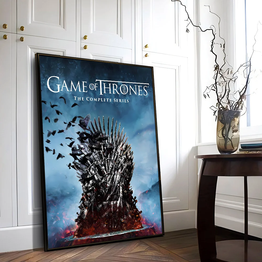 TV-G-Game Of Thrones Whitepaper Poster Waterproof Paper Sticker Coffee House Bar Posters Wall Stickers