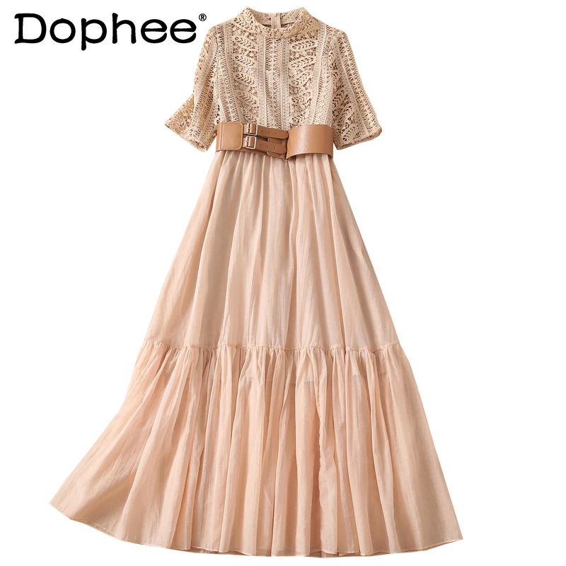 

European Station 2022summer Fashion Star Same Style as Socialite High-End Women's Dress Elegant Slim Dress