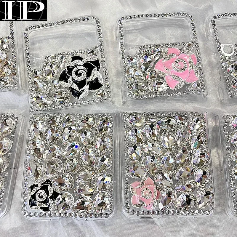 Роскошные модные чехлы с короной лисьим мехом и блестящими драгоценными камнями