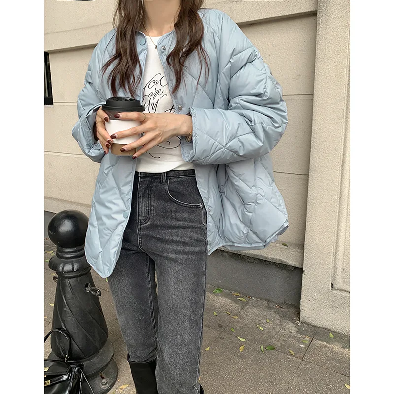 Ringer Cotton Clothes Female 2022 Winter Korean Version of Loose Warm Cotton Clothes Small People Cotton Jacket Jacket