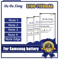 high capacity battery for samsung galaxy note edge 2 3 4 phone replacement bateria n910h n910a n9150 n915k n7100 e250 n9000