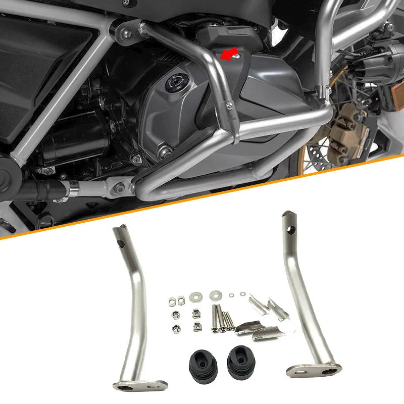 

For BMW R1250GS LC ADV Lower Engine Guard Crash Bar Bumper Frame Protector R1250 GS Adventure R1250GSA 2019 2020 2021 Motorcycle