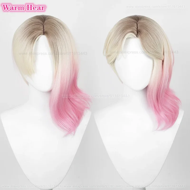 Синтетический парик Аниме Гвен Стейси 35 см/45 см Градиент Косплей Парики и шпильки