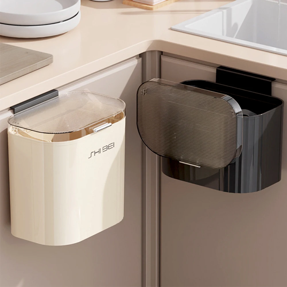 JYPS Кухонная корзина для мусора с крышкой Настенная компактная вторичной