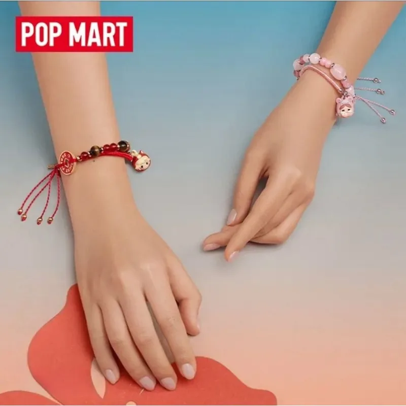 Фото Браслет POPMART Labubu Have A Good Run Series, изысканный декоративный модный слепая коробка, предметы интерьера, периферийные изделия, подарки на день рождения №2