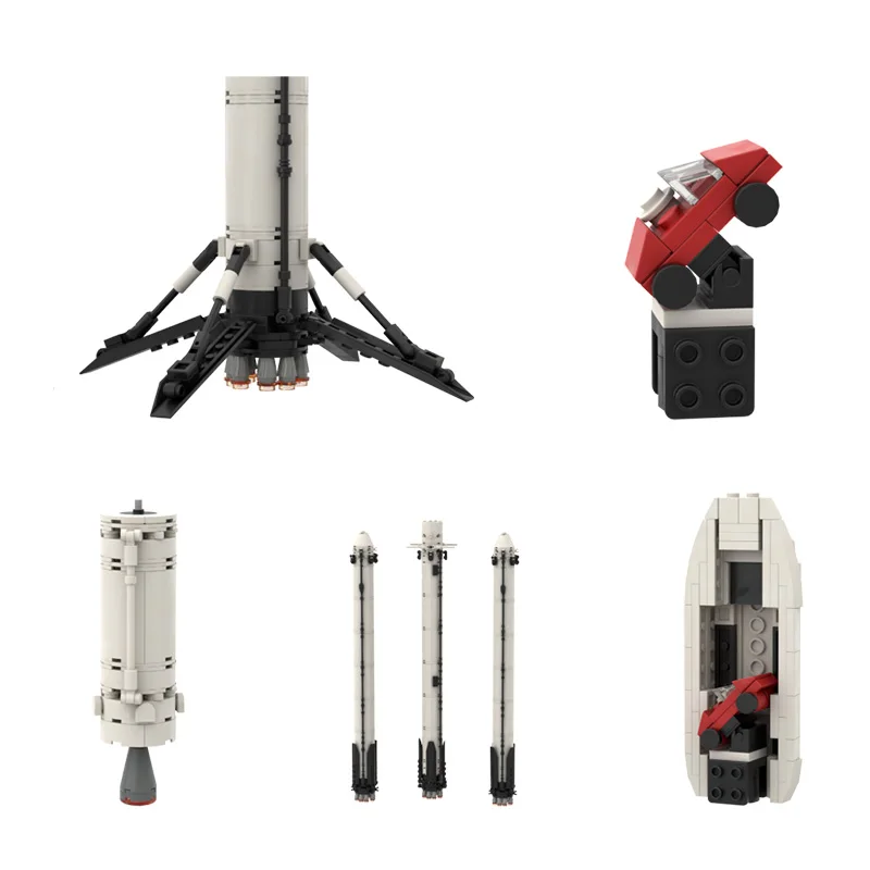 Конструктор MOC Idea Rocket SpaceX Falcon тяжелая звезда Saturn V набор строительных блоков