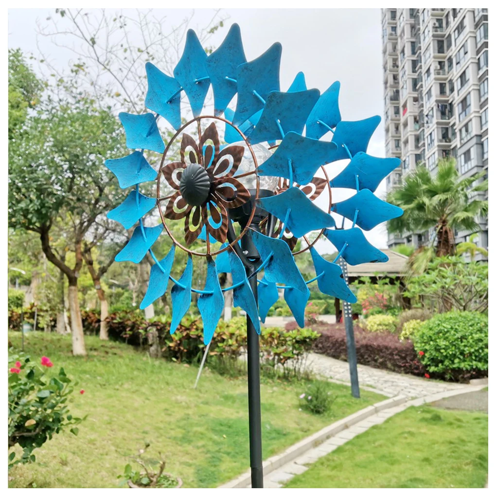 

Solar Panel LED Light Courtyard Windmill IP44 Decorative Stake Night Lamp Outdoor Landscape Ball Lampshade Decoration