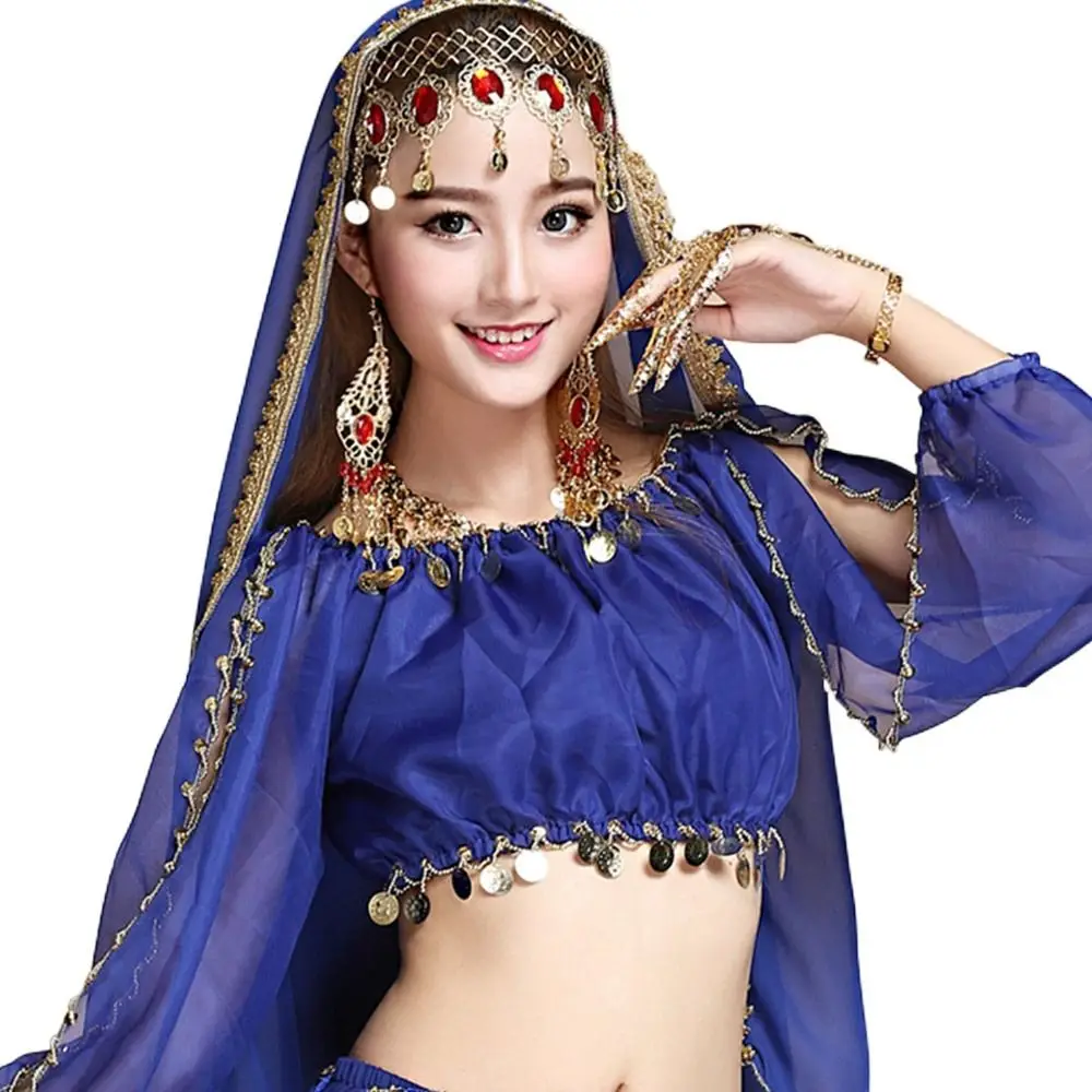 Топ Для Танца Живота С Блестками Sexy Half Sleeveálскияскияשהálيريريرiseur 한