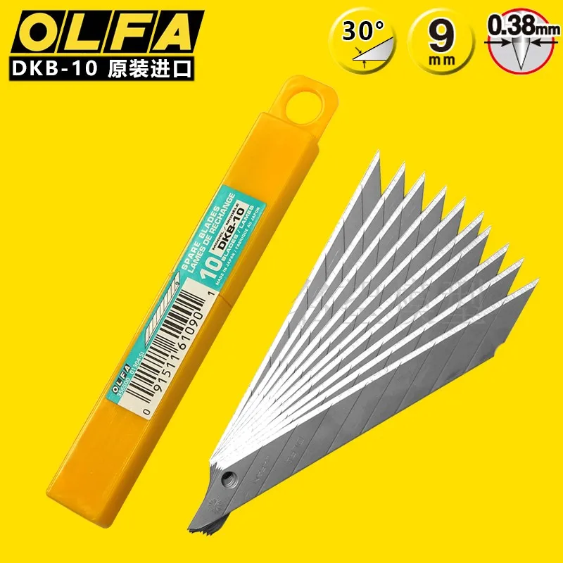 OLFA DKB-10, 9mm Art Blade with a 30-degree Angle Engraving Film, Can be Used with SAC-1 LTD-01 LTD-04 LTD-05