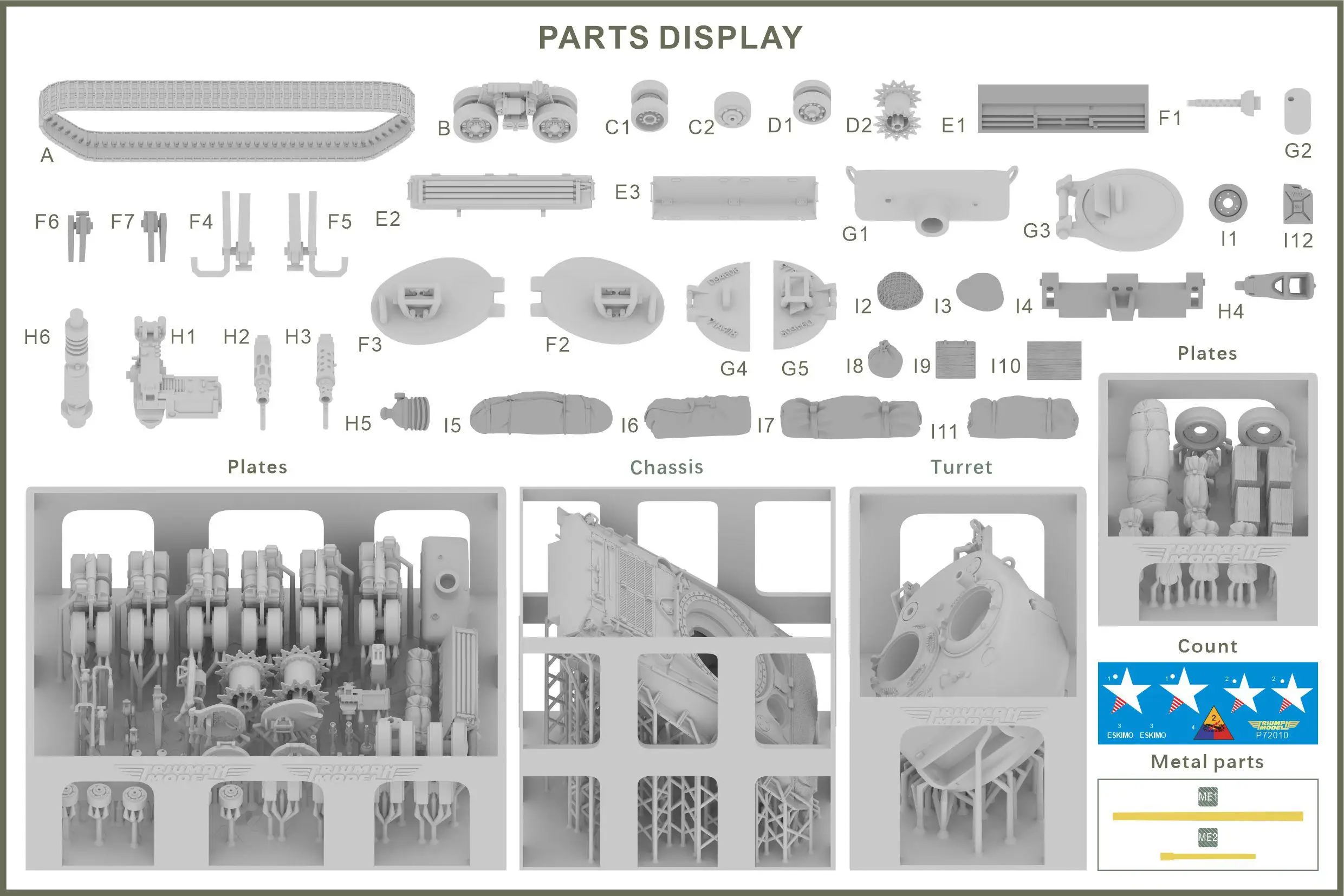 P72010 1/72 США Средний танк M4A3E8 Sherman &quotEasy Eight" Cement Armor.w/ T66 Tracks
