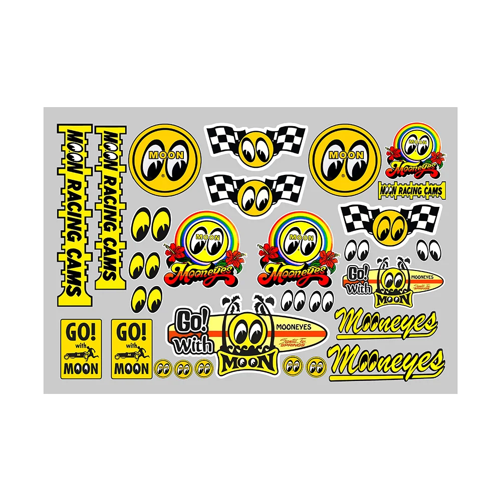 

Виниловые Наклейки M-MOONEYES Для Автомобилей, Мотоциклов, Ноутбуков - Наклейки На Кузов Автомобиля, Бампер, Окна