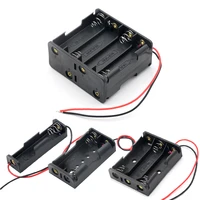 12348 slot aa battery holder box case diy aa battery with lead cable holder box case for 12348 pieces aa lr6 batteries