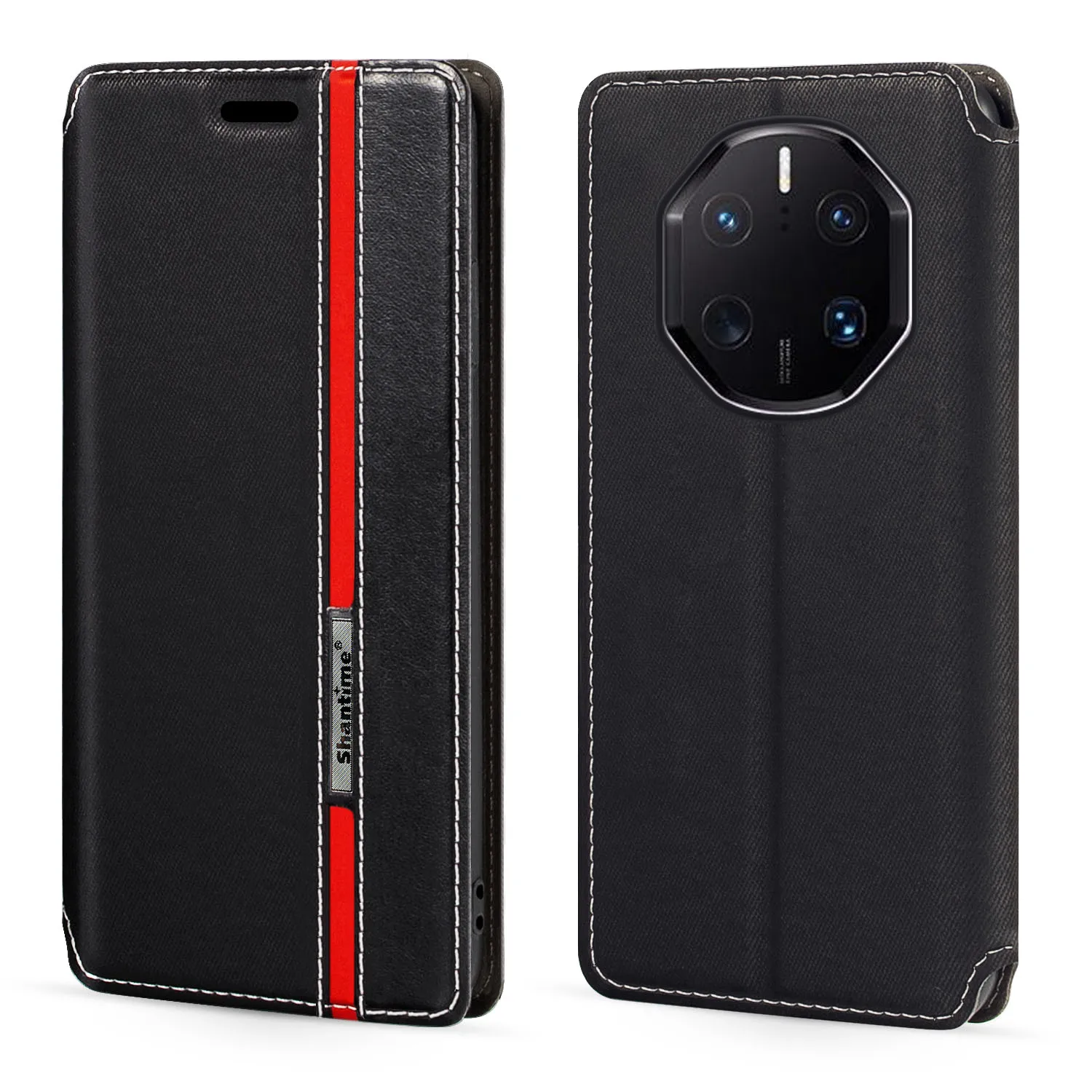 

For Huawei Mate 50 RS Porsche Design Case Fashion Multicolor Magnetic Closure Flip Case Cover with Card Holder 6.74 inches