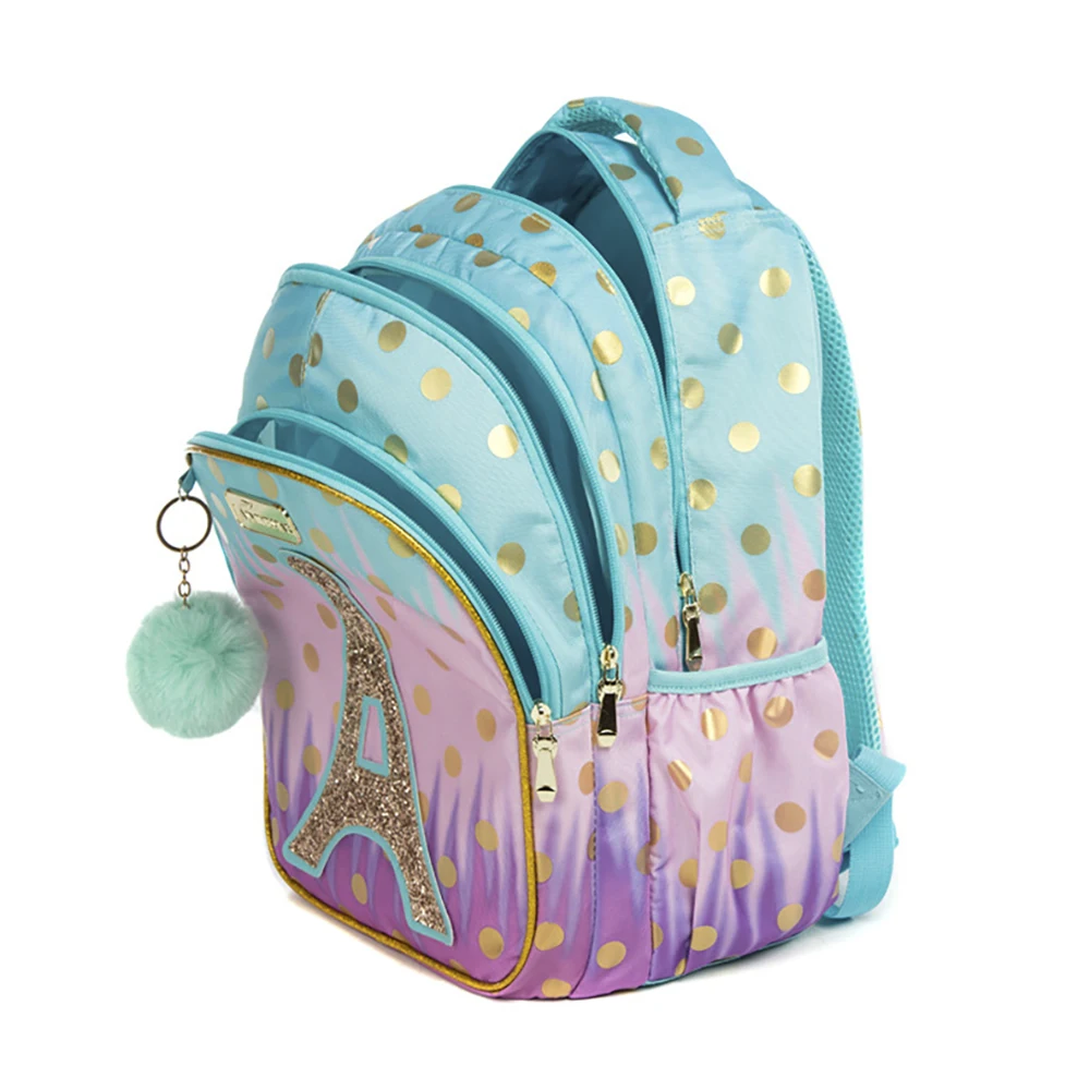 Bikab School Bag Backpack for Kids Backpacks for School Teenagers Girls Sequin Tower School Bags for Girls Girls School Supplies