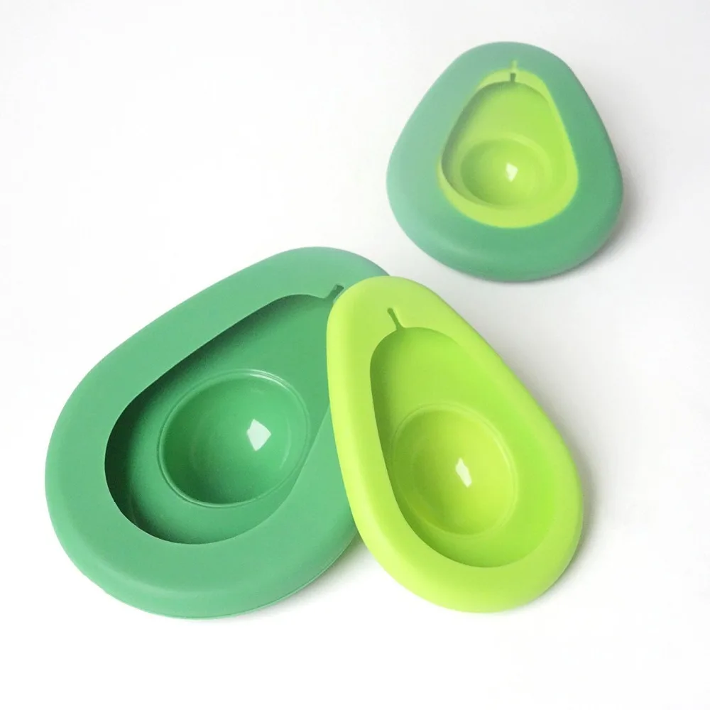 

2 Pcs Creative Silicone Avocado Fresh-keeping Cover Portable Fruit Preservation Seal Cover Fresh Keeping Kitchen Tools Gadgets