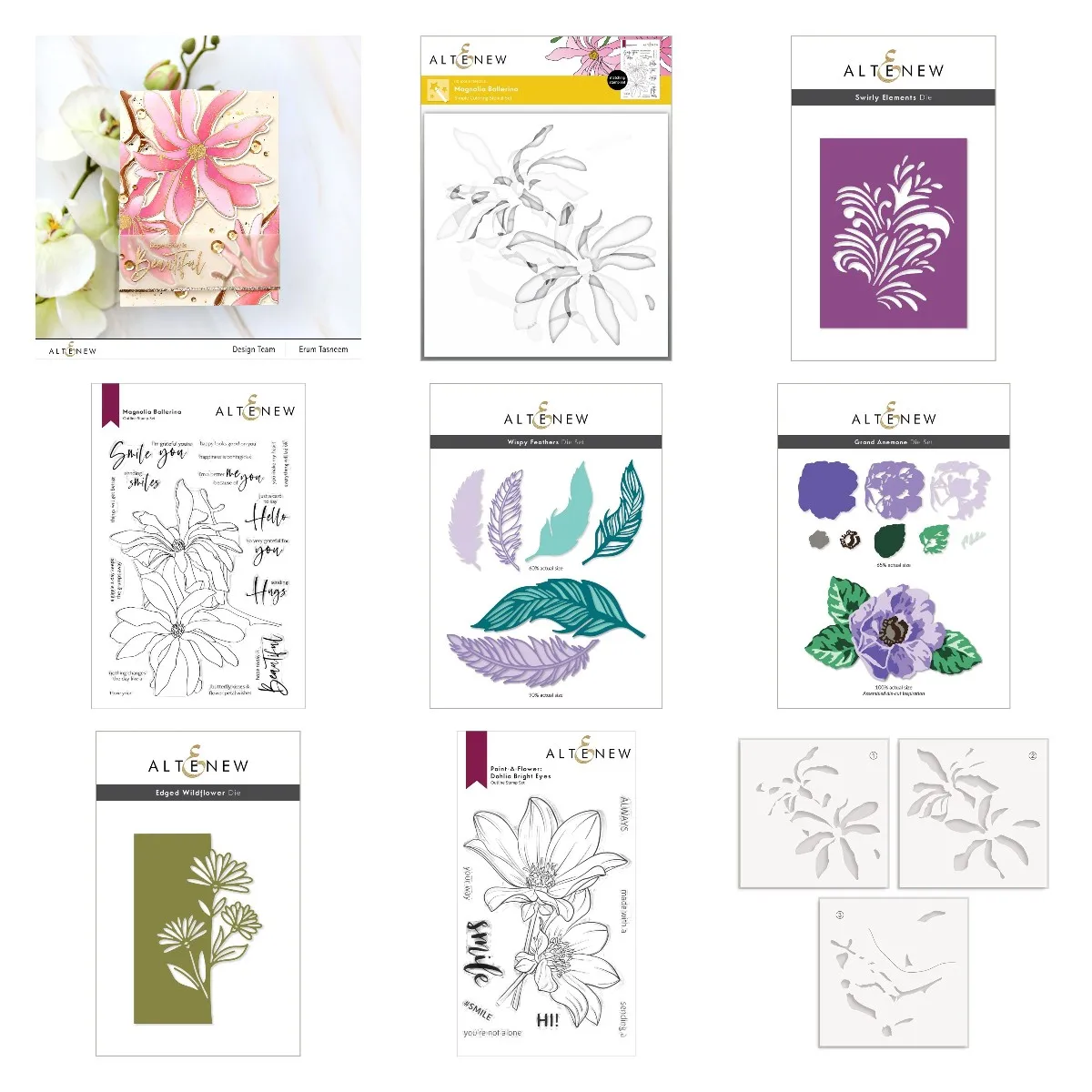 

Magnolia Ballerina Clear Starlight New Metal Cutting Dies Stamps Stencil For 2022 Scrapbook Diary Decoration Embossing Template