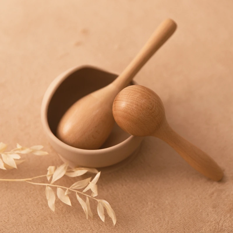 

1 шт., детский деревянный игрушечный молоток из бука