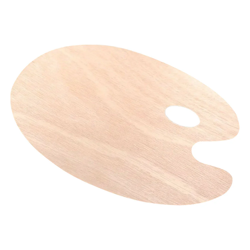 

Wood Paint Wooden Palette Child Watercolor Craft Drawing Supplies Mixing Board