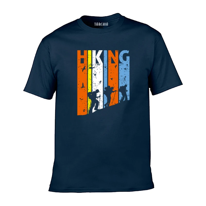 Футболка TARCHIA мужская оверсайз мягкая Повседневная рубашка с принтом коротким