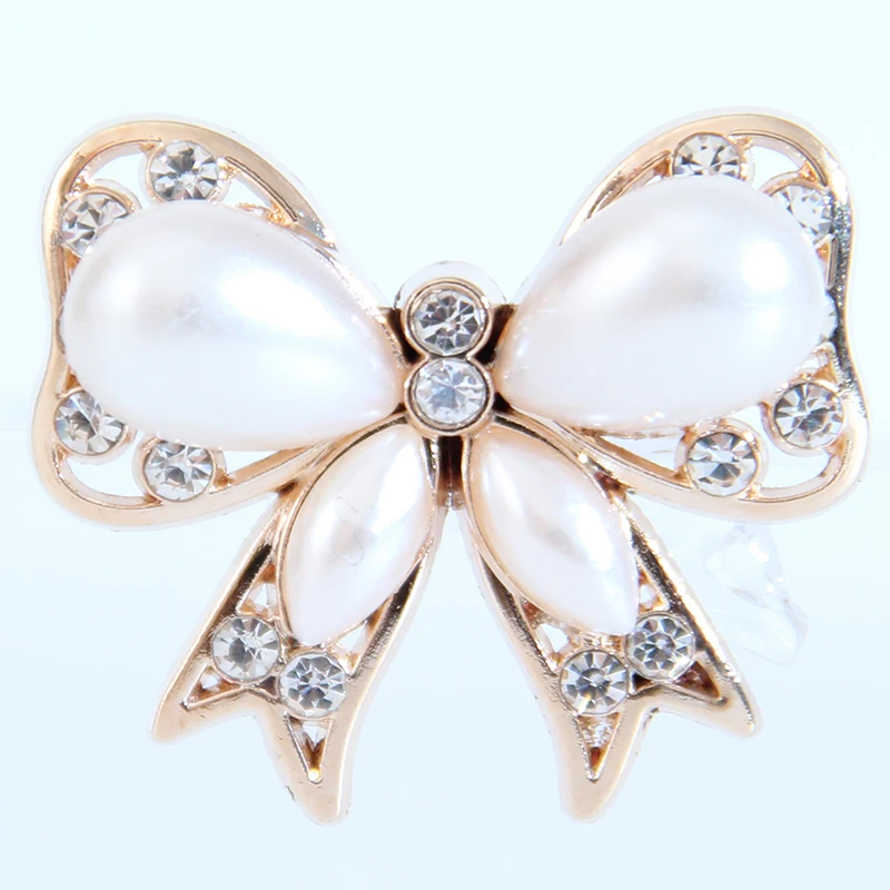 

MOZOG Popular Bow Brooch Electroplated Exquisite Ornament Alloy Lapel Pin Fashion Jewelry Ultralight Durable Clothing Decoration