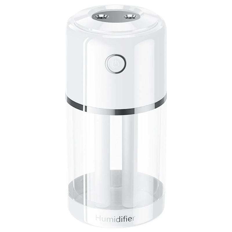 

Car Large Fog Volume Double Spray Humidifier Mute Humidifier Fogger 520ML Colorful Atmosphere Light Home