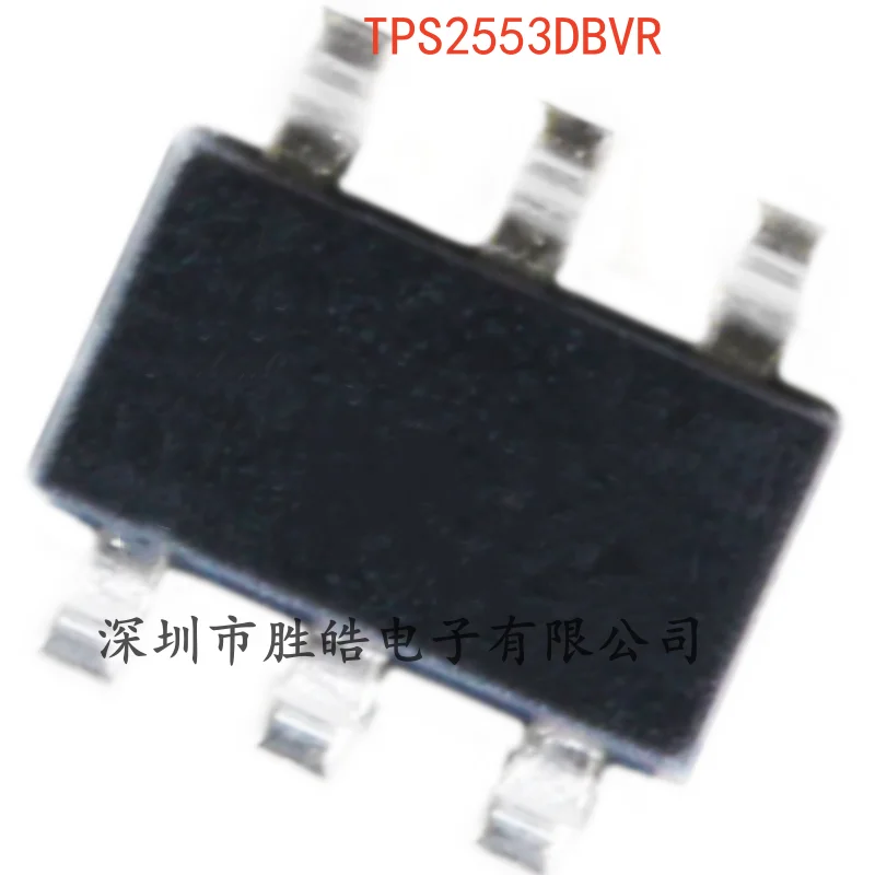 

(10PCS) NEW TPS2553DBVR Adjustable Current Limiting Switch Chip SOT23-6 TPS2553DBVR Integrated Circuit