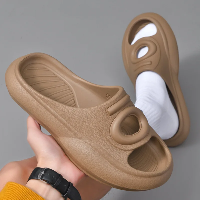 

Fashion Men Slippers 2023 Summer Beach Sandals Printing Home Bathroom Anti Slip Shoes Suitable Indoor Outdoor Platform Slippers