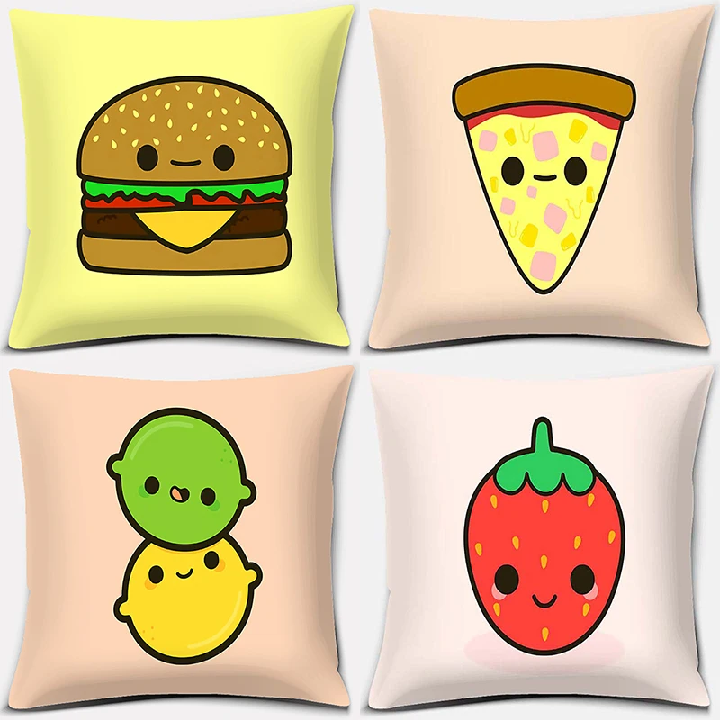 

Fruit Series Pattern Pillowcase Square Pillowcase Home Office Decoration Pillowcase Home Decoration Pillowcase