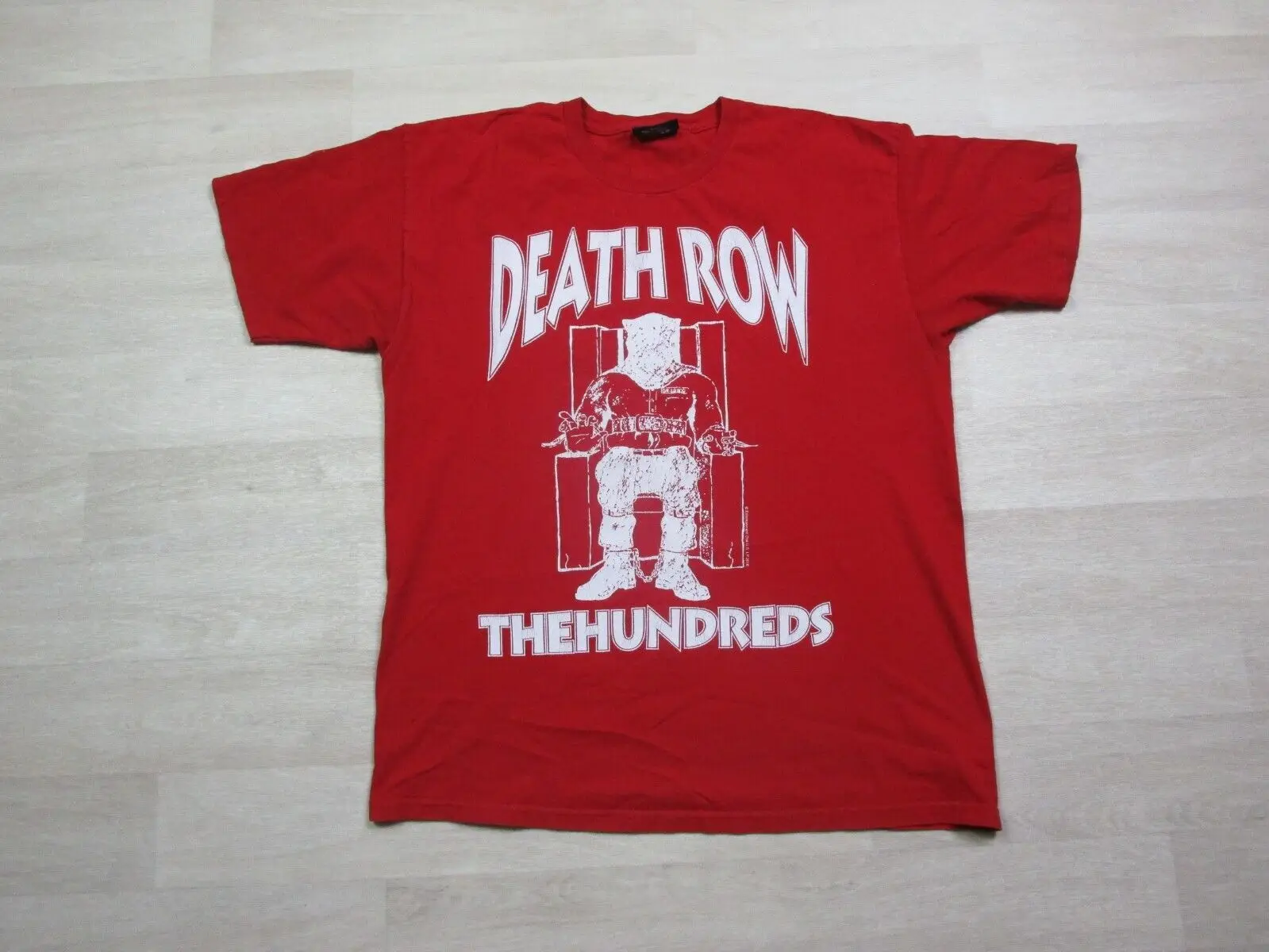 Футболка Death Row Records (большой размер) красная (The Hundreds Brand) рэп Тупак 2016 г.