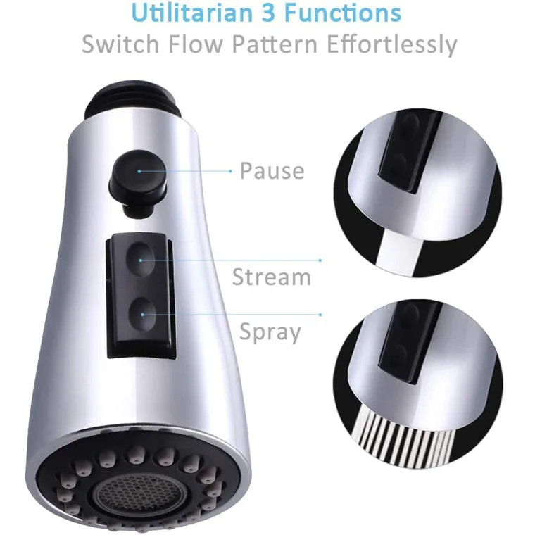 

Выдвижная часть кухонного крана 61024 дюйма, настенная насадка для кухонного крана, душевая головка, крепление на кран, никель, матовый