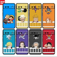 luffy anime one piece shockproof for google pixel 6 6a 6pro 5 5a 4 4a xl black soft phone case silicone cover fundas coque capa