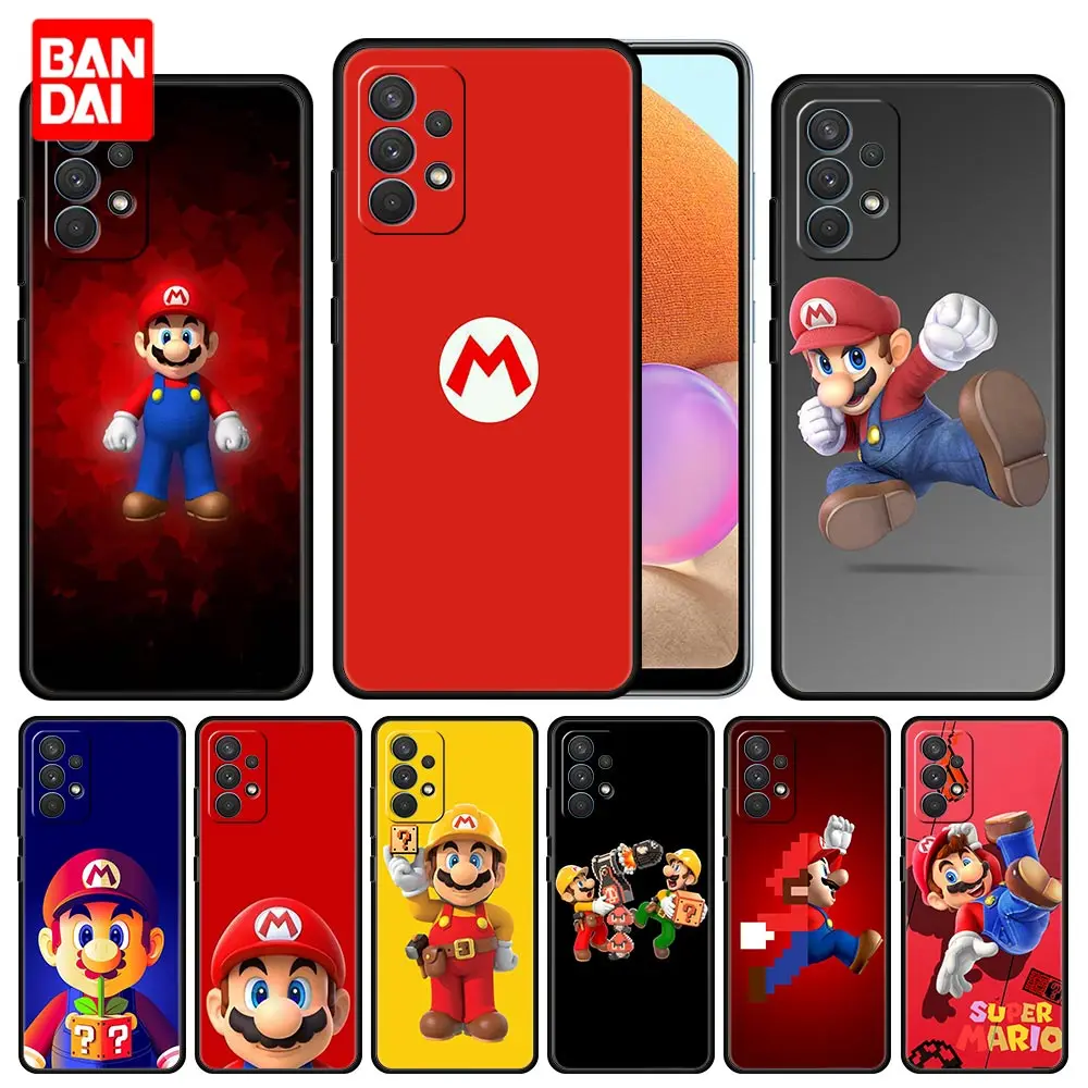 

Super Mario Phone Case for Samsung Galaxy A51 A52 A03 A13 A31 A32 A50 A70 A71 Note 20 Ultra 5G Cover Soft Smartphone Silicone