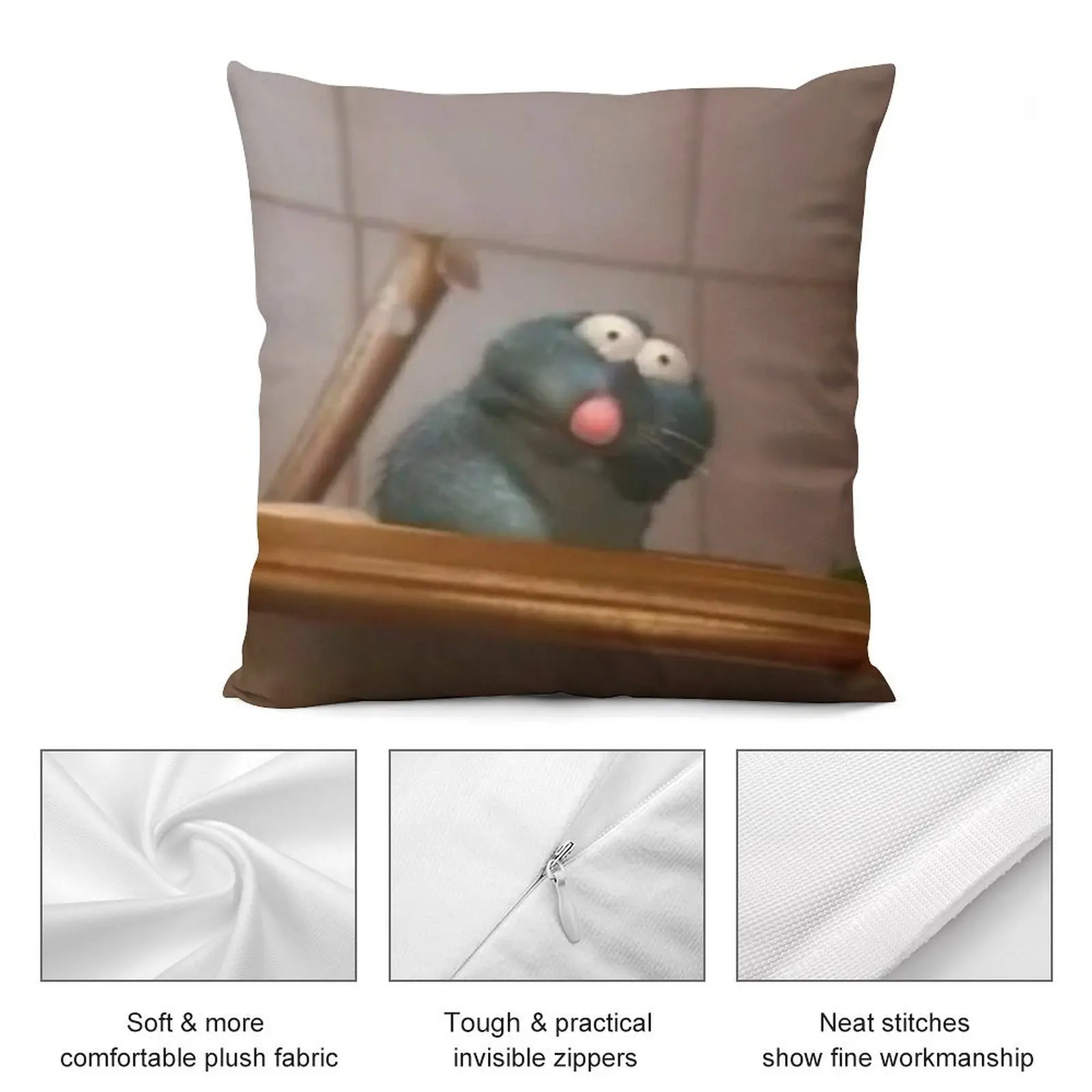 Наволочка Remy с рисунком рвоты крысы Мраморная подушка наволочки для детей