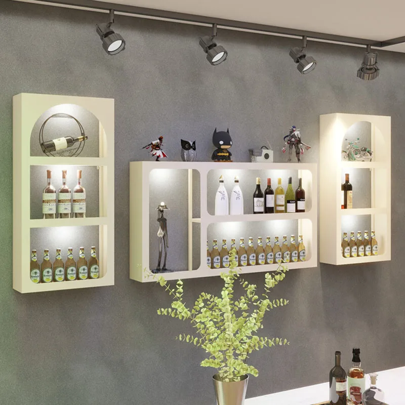 Винтажный шкаф для барной мебели Современная Вертикальная квадратная узкая