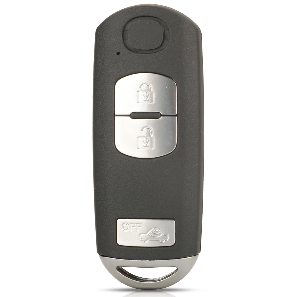 

Jingyuqin Smart Remote Key Shell Чехол с кнопкой 2/3/4, подходит для Mazda X-5 Summit M3 M6 Axela Atenza с лезвием аварийного ключа
