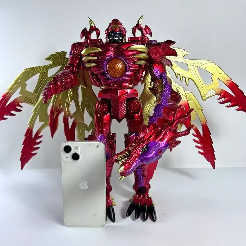 Фото Очень большая трансформируемая игрушка BMB TAIBA RD-01 RD01 TRANSMETAL для коллекции Dragon Red Battle, подарок №4