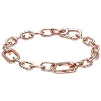 limited inventory rose gold me link chain bracelet original 925 sterling silver bracelets women jewelry holiday essentials gift