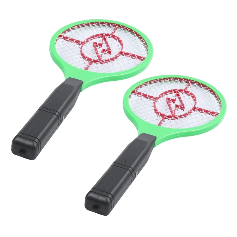 

2X Mosquito Killer Electric Tennis Bat Racket Insect Fly Bug Zapper Wasp Swatter