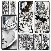dragon ball anime painting phone case for realme 8 7 6 pro c21 c3 c11 oppo a53 a52 a9 a54 a15 a95 reno7 se reno6 pro 5g z cover